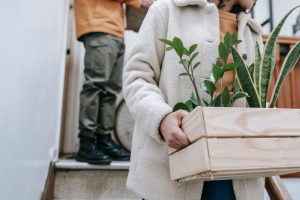 Sürdürülebilir paketleme malzemeleriyle taşınan bir ev